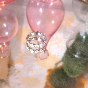 Pura Vida Silver Daisy Chain Ring - Size 6